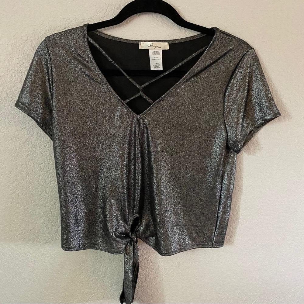 Silver Sparkly Blouse